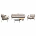Julia stoel bank loungeset - 5-delig - Oyster