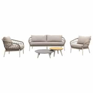Julia stoel bank loungeset - 5-delig - Oyster