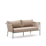 Kave Home 2-zits Loungebank Zivia Staal en touw - Beige