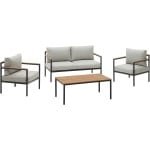 Kave Home Kave Home Loungeset Aiguafreda, 2 zits bank met 2 fauteuils