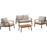 Kave Home Kave Home Loungeset Frares, 2 zits bank met 2 fauteuils