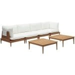 Kave Home Kave Home Loungeset Portitxol, Set van 2 hoekfauteuils, 2 fauteuils en 2 salontafels