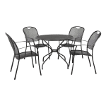 Kettler Kos tuinset + strekmetaal tafel 90 cm.
