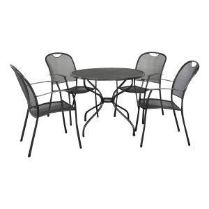 Kettler Kos tuinset + strekmetaal tafel 90 cm.