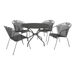 Kettler Toledo tuinset + strekmetaal tafel 105 cm.