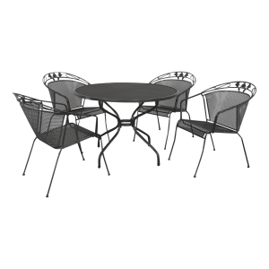 Kettler Toledo tuinset + strekmetaal tafel 105 cm.