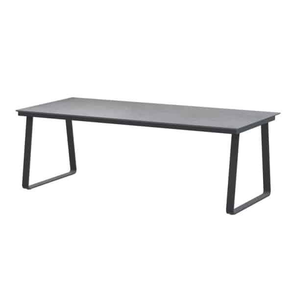 Konos Tafelframe Antracite met HPL Light Grey tafelblad 220 x 95 cm - 4so