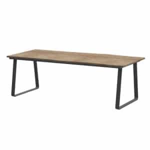 Konos Tafelframe Antracite met Robusto Tafelblad Teak 220 x 95 cm - 4so
