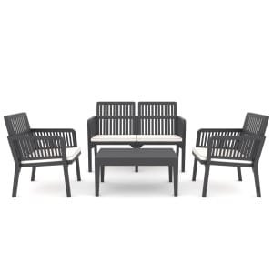 Kunststof loungeset Libanon (incl. kussens)