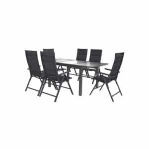 LIVARNO home Aluminium tuinset Toronto Deluxe 7-delig