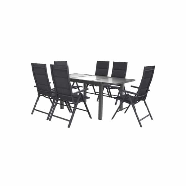 LIVARNO home Aluminium tuinset Toronto Deluxe 7-delig