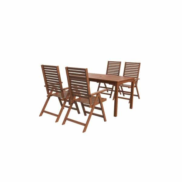 LIVARNO home Houten tuinset Sevilla 5-delig