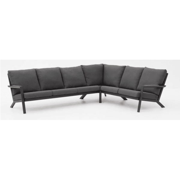 Lausanne hoek loungeset teak antraciet - Driesprong collection