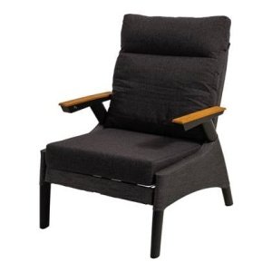 Lesli Living Loungestoel Florence Tessile - zwart