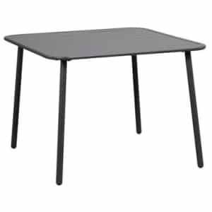 Lounge dinging tafel Paris - aluminium - 66x90x90 cm - Leen Bakker
