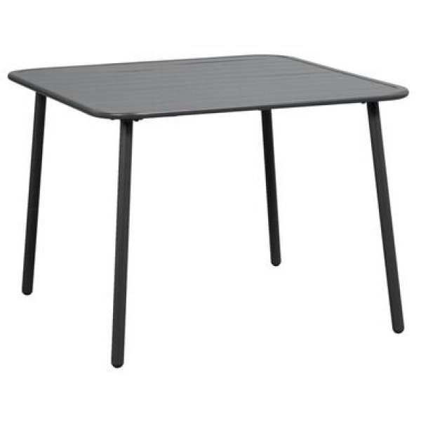 Lounge dinging tafel Paris - aluminium - 66x90x90 cm - Leen Bakker