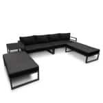Loungeset - Alles-in-één - Zwart + Antraciet