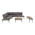 Loungeset Hoekbank Arezzo Antraciet Bank Buiten Tuin Lesli Living