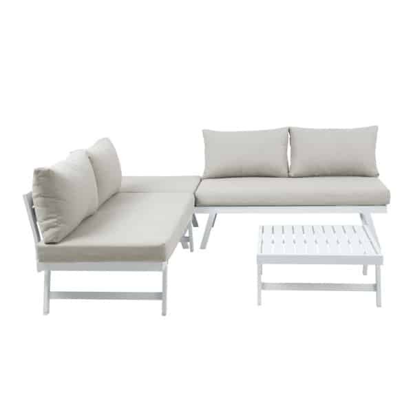 Loungeset Max - 3-4 persoons - Wit