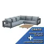 Loungeset Metropolitan groot links met salontafel