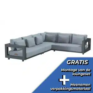 Loungeset Metropolitan groot links zonder salontafel