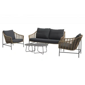 Loungeset Timor 2,5zits bank en 2 loungestoelen 4 Seasons Outdoor