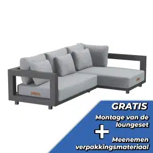 Loungeset metropolitan Klein Rechts zonder Salontafel