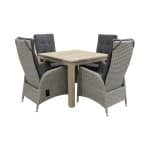Manhattan/Rome grey 100 cm. - tuinset 5-delig - verstelbaar