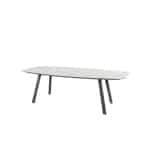 Manolo eettafel antraciet met geprint keramiek tafelblad 240 x 103 cm Taste - Taste