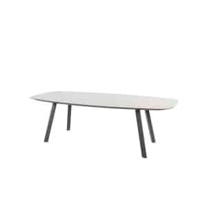 Manolo eettafel antraciet met geprint keramiek tafelblad 240 x 103 cm Taste - Taste