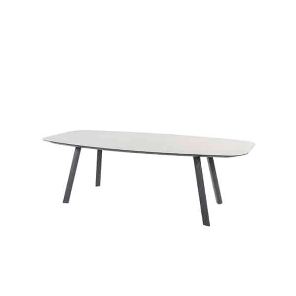 Manolo eettafel antraciet met geprint keramiek tafelblad 240 x 103 cm Taste - Taste