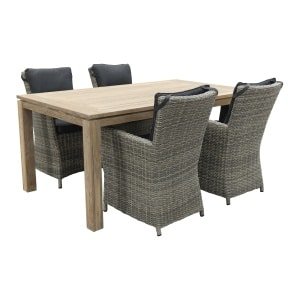 Mante - Paloma Grey/Rome grey 170 cm. tuinset - 5-delig