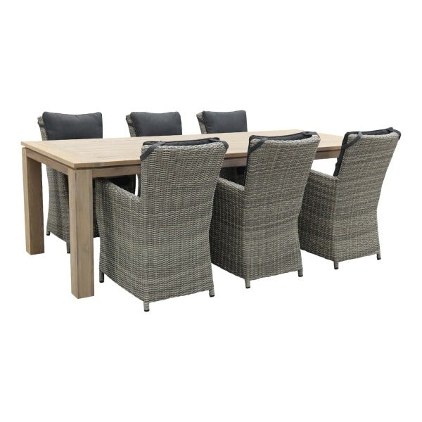 Mante Paloma Grijs/Rome grey 240 cm. tuinset - 7-delig