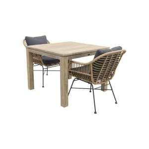 Margriet Naturel/Rome grey 100 cm. - tuinset 3-delig