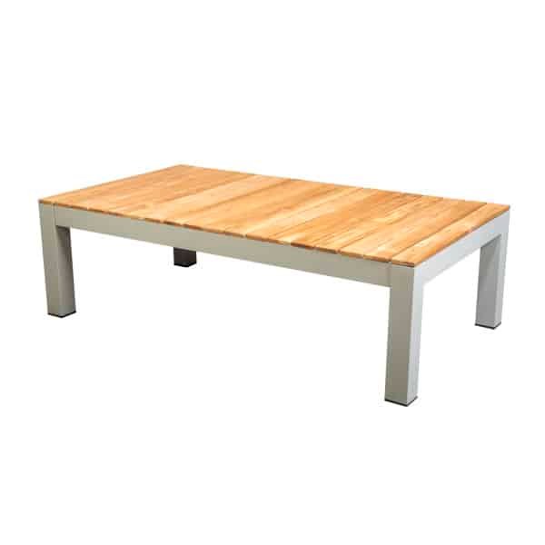 Midori coffee table 140x77,5 cm aluminium salix/teak - Yoi