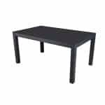 Midori low dining table 148x90 cm aluminium dark grey - Yoi