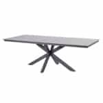 Minerva Tafelframe Antracite Met HPL Tafelblad Dark Grey 220 x 95 cm - 4so
