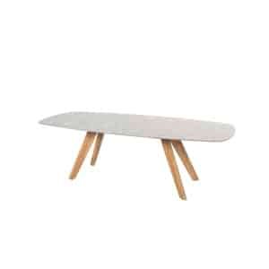 Montana Tafelframe Teak Met Montana Tafelblad Ceramic Terrazzo 240 x 103 cm - 4so