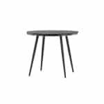 Nest outdoor Aaron tuintafel polywood zwart - Ø90 cm