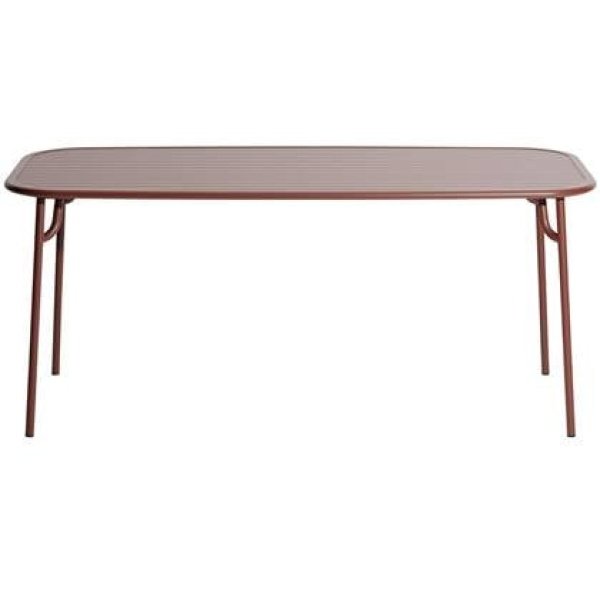 Petite Friture Week-end tuintafel 180x85 Brown Red
