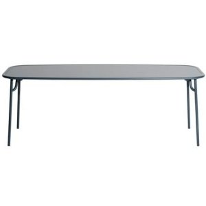 Petite Friture Week-end tuintafel 220x85 met dicht blad Ocean Blue