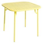 Petite Friture Week-end tuintafel 85x85 geel