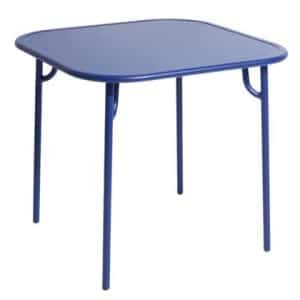 Petite Friture Week-end tuintafel 85x85 met dicht blad blauw