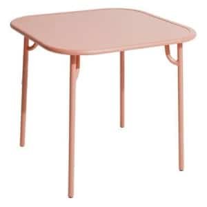 Petite Friture Week-end tuintafel 85x85 met dicht blad blush