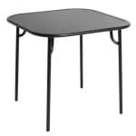 Petite Friture Week-end tuintafel 85x85 met dicht blad zwart