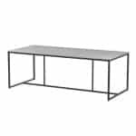 Quatro Tafelframe Antracite met Ceramic Light Grey Tafelblad 220 x 95 cm - 4so