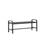 Rebellenclub Troy Tuinbankje - 125 x 42cm - Zwart