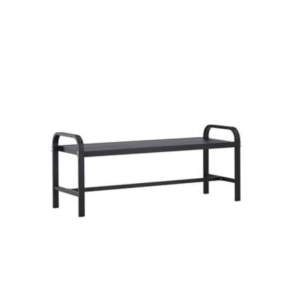 Rebellenclub Troy Tuinbankje - 125 x 42cm - Zwart Rebellenclub Troy Tuinbankje - 125 x 42cm - Zwart