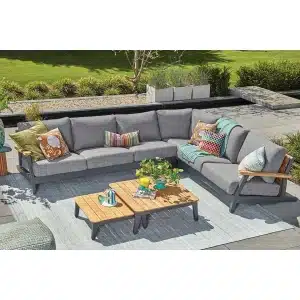 SUNS | Loungeset Siena Rechts | MRG | Soft Grey Mixed Weave