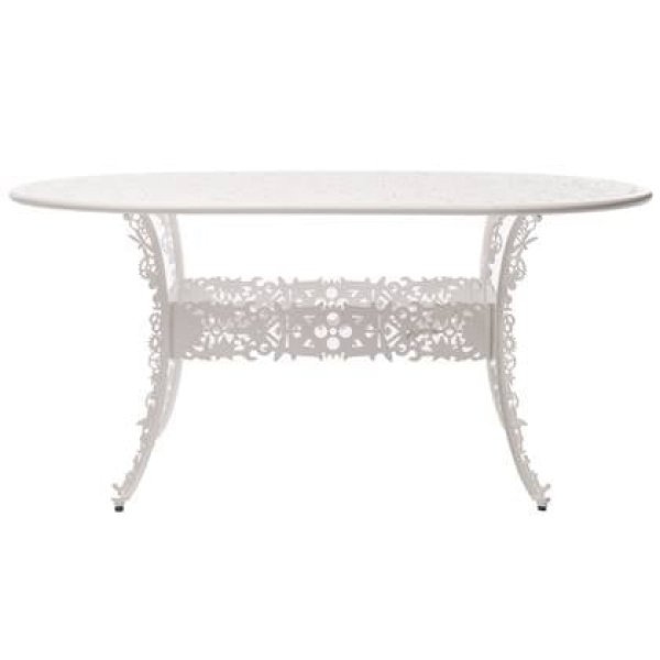 Seletti Industry Garden tuintafel ovaal 152x90 wit